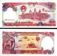 *500 Rielov Kambodža 1991, P38 UNC - Kliknutím na obrázok zatvorte -